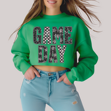 Load image into Gallery viewer, Edgy Gameday in Green Sweatshirt