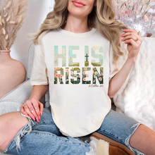 Load image into Gallery viewer, He Is Risen Floral Graphic Tee