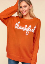 Load image into Gallery viewer, Thankful Glitter Tinsel Sweater