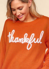 Load image into Gallery viewer, Thankful Glitter Tinsel Sweater