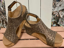 Load image into Gallery viewer, Carley Bronze Woven Wedge