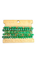 Load image into Gallery viewer, Emerald Star Stretch Bracelet Stack