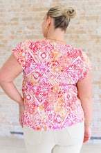 Load image into Gallery viewer, A Matter of Time Flutter Sleeve Top in Multi