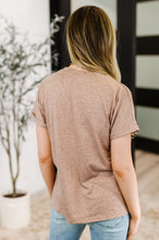 Load image into Gallery viewer, Almost There V-Neck Henley Top In Taupe