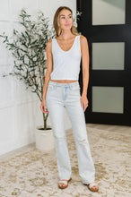 Load image into Gallery viewer, Alyse Mid Rise Destroy & Fray Hem Bootcut