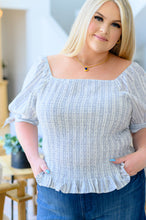 Load image into Gallery viewer, Anticipating More Smocked Blouse