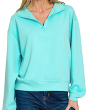 Load image into Gallery viewer, SCUBA HALF ZIP PULLOVER SWEATSHIRTS
