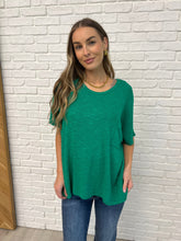 Load image into Gallery viewer, Basically Flowing Dolman Sleeve Top in Kelly Green
