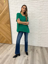 Load image into Gallery viewer, Basically Flowing Dolman Sleeve Top in Kelly Green