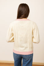 Load image into Gallery viewer, Beige and Pink Nutcracker Sweater