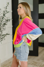 Load image into Gallery viewer, Blockbuster Color Block Pullover in Bright