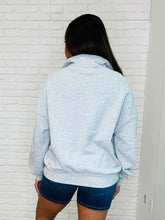 Load image into Gallery viewer, Bonbon Delight Half Zip Pullover in Grey