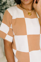 Load image into Gallery viewer, Cafe Check Relaxed Fit Sweater