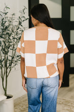 Load image into Gallery viewer, Cafe Check Relaxed Fit Sweater