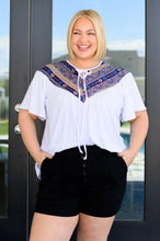 Load image into Gallery viewer, Casually Boho Keyhole Neckline Top