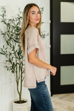 Load image into Gallery viewer, Catch Me Loungin’ Cable Ribbed Knit Top in Ash Mocha