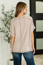 Load image into Gallery viewer, Catch Me Loungin’ Cable Ribbed Knit Top in Ash Mocha
