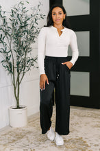 Load image into Gallery viewer, City Ease Wide Leg Bottoms in Black