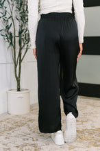 Load image into Gallery viewer, City Ease Wide Leg Bottoms in Black