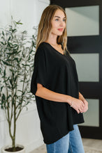 Load image into Gallery viewer, Coastal Ease V-Neck Top in Black