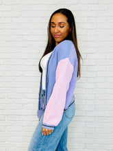 Load image into Gallery viewer, Coffee Date Color Block Cardigan