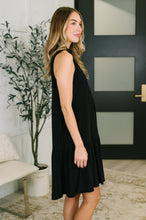 Load image into Gallery viewer, Coral Sands Collared Tank Dress in Black