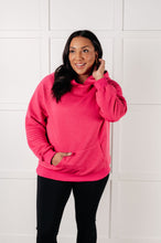 Load image into Gallery viewer, Crosswalk Textured Hoodie in Rose