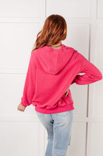 Load image into Gallery viewer, Crosswalk Textured Hoodie in Rose