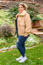 Load image into Gallery viewer, Don't Stress Oversized Collar Sherpa Jacket In Taupe