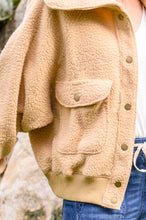 Load image into Gallery viewer, Don't Stress Oversized Collar Sherpa Jacket In Taupe