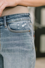 Load image into Gallery viewer, Elaine Mid Rise Boyfriend with Distress & Cuff