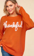 Load image into Gallery viewer, Thankful Glitter Tinsel Sweater