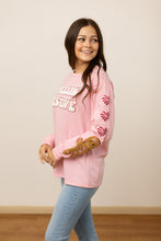 Load image into Gallery viewer, Feelin Festive Pink Sweater