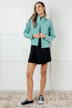 Load image into Gallery viewer, Fit Happens Nylon Tennis Jacket in Tidal Wave
