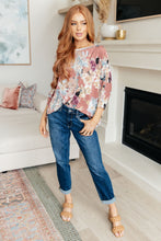 Load image into Gallery viewer, Float On Floral Top in Marsala