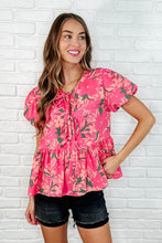 Load image into Gallery viewer, Floral Fling Puff Sleeve Blouse