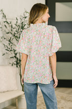 Load image into Gallery viewer, Flower Picking Notch Neck Blouse