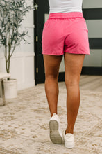 Load image into Gallery viewer, For the Love of the Game Mineral Wash Shorts in Fuchsia