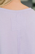 Load image into Gallery viewer, Foundation First Waffle Knit Relaxed Tee in Lilac