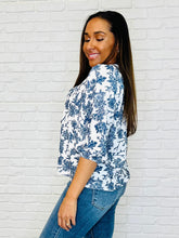 Load image into Gallery viewer, Frill Me With Sunshine in Ivory and Navy