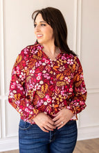 Load image into Gallery viewer, Wine Rose Radiance Top