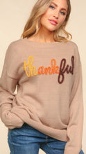 Load image into Gallery viewer, Thankful Glitter Tinsel Sweater