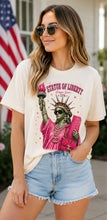 Load image into Gallery viewer, Statue of Liberty Rhinestone Graphic Tee