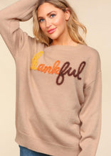 Load image into Gallery viewer, Thankful Glitter Tinsel Sweater