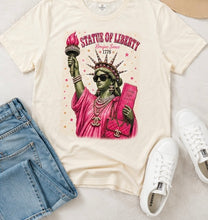Load image into Gallery viewer, Statue of Liberty Rhinestone Graphic Tee