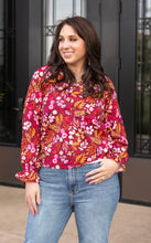 Load image into Gallery viewer, Wine Rose Radiance Top