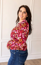 Load image into Gallery viewer, Wine Rose Radiance Top