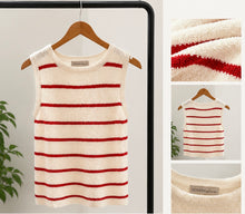 Load image into Gallery viewer, Coastal Stripe Sweater Tank
