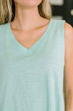 Load image into Gallery viewer, Getting Good V-Neck Tank in Mint