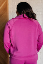 Load image into Gallery viewer, Hamptons Travel Half Zip Pullover in Magenta